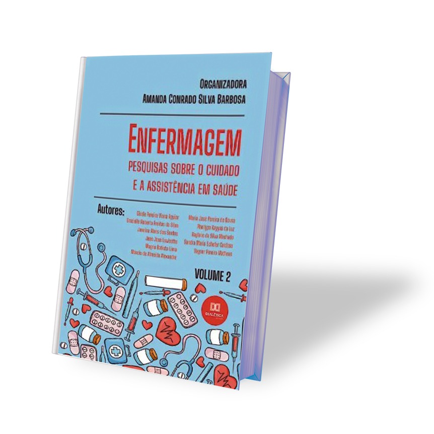Foto: Capa do livro: Enfermagem: pesquisas sobre o cuidado e a assistência em saúde