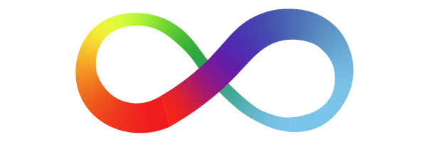 Símbolo do infinito nas cores do arco-íris foi eleito pela comunidade autista para representar o Transtorno.