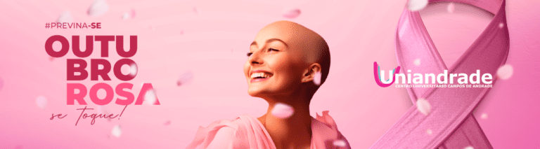 Imagem ilustra o mês do outubro rosa.